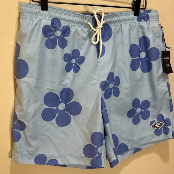 PacSun Recycled Groove 17" Swim Trunks Size M - Picture 4 of 7